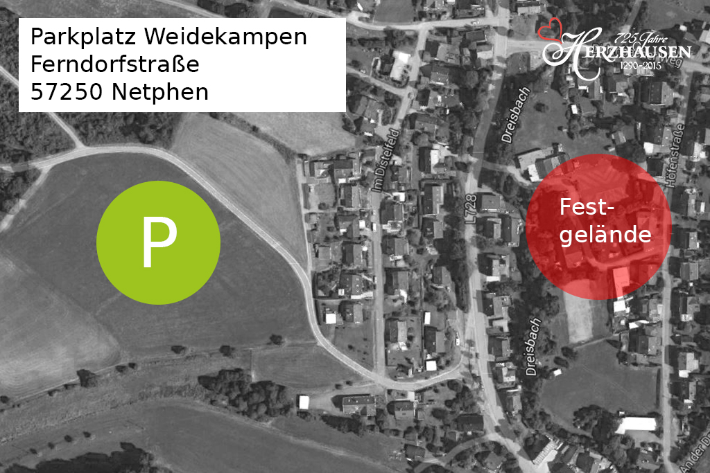 725 Jahre Herzhausen Herzhausen feiert Parken Weidekampen
